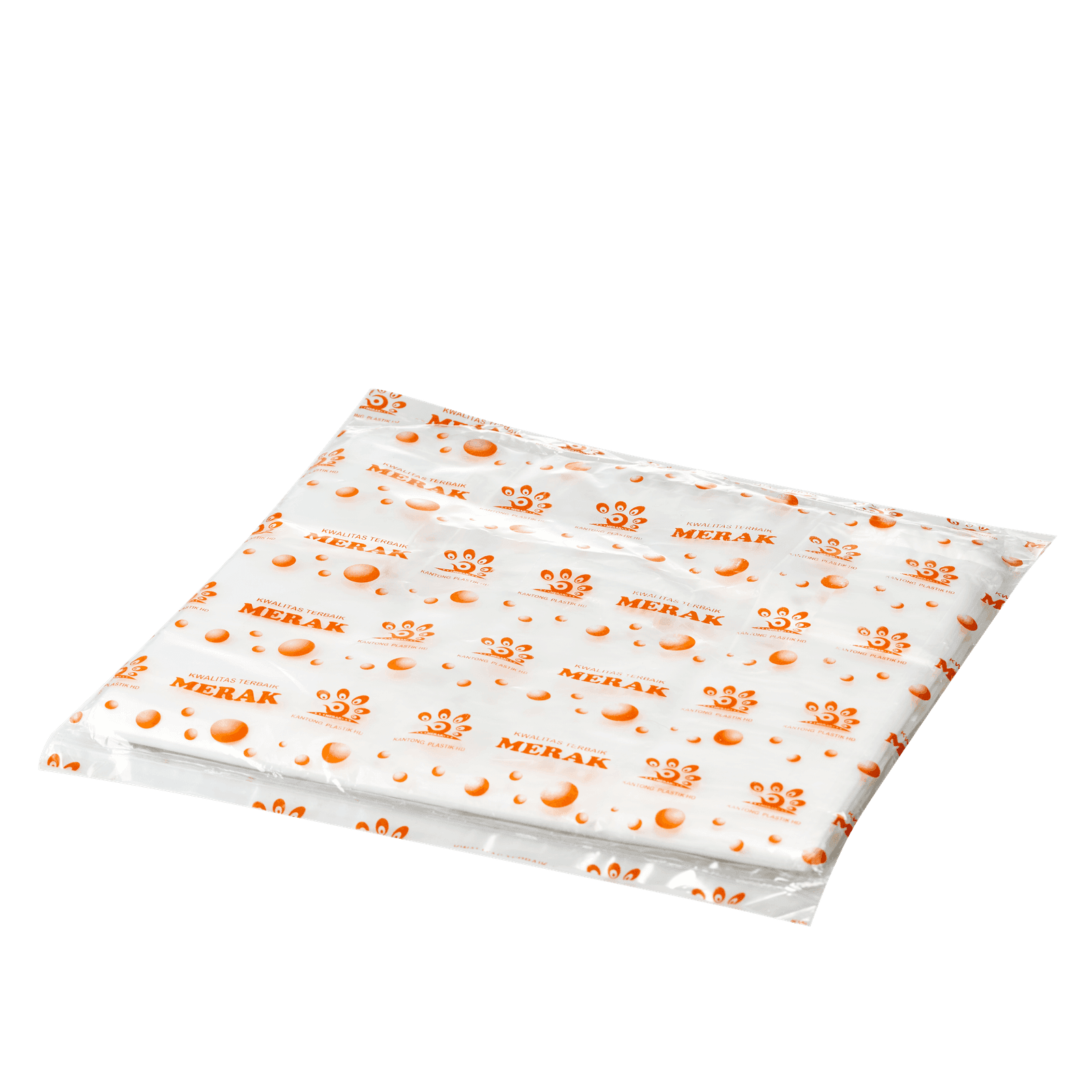Kantong HDPE Bening Besar - Orange