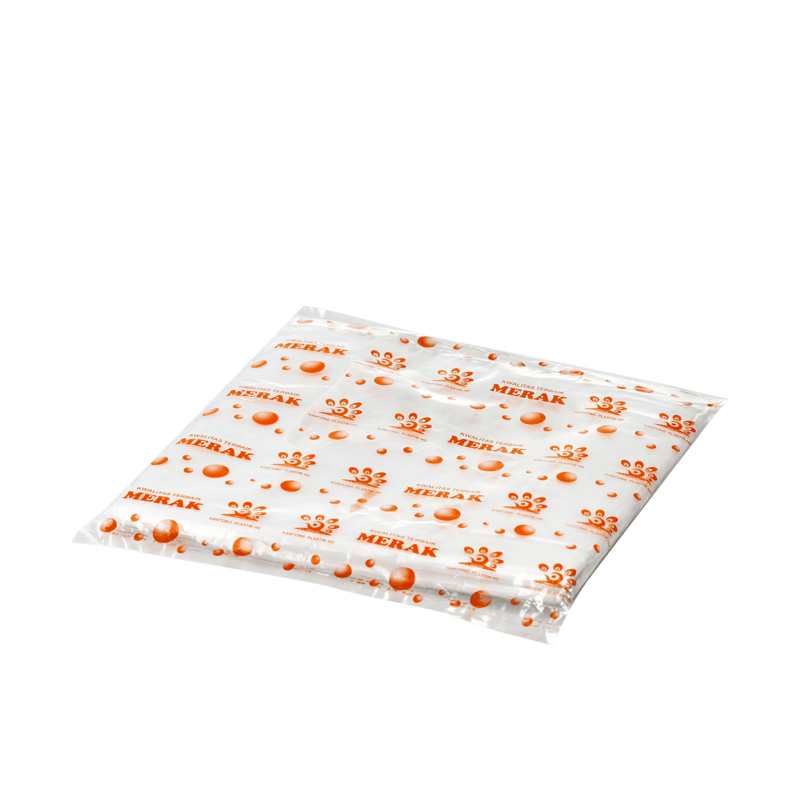 Kantong HDPE Bening Tanggung - Orange