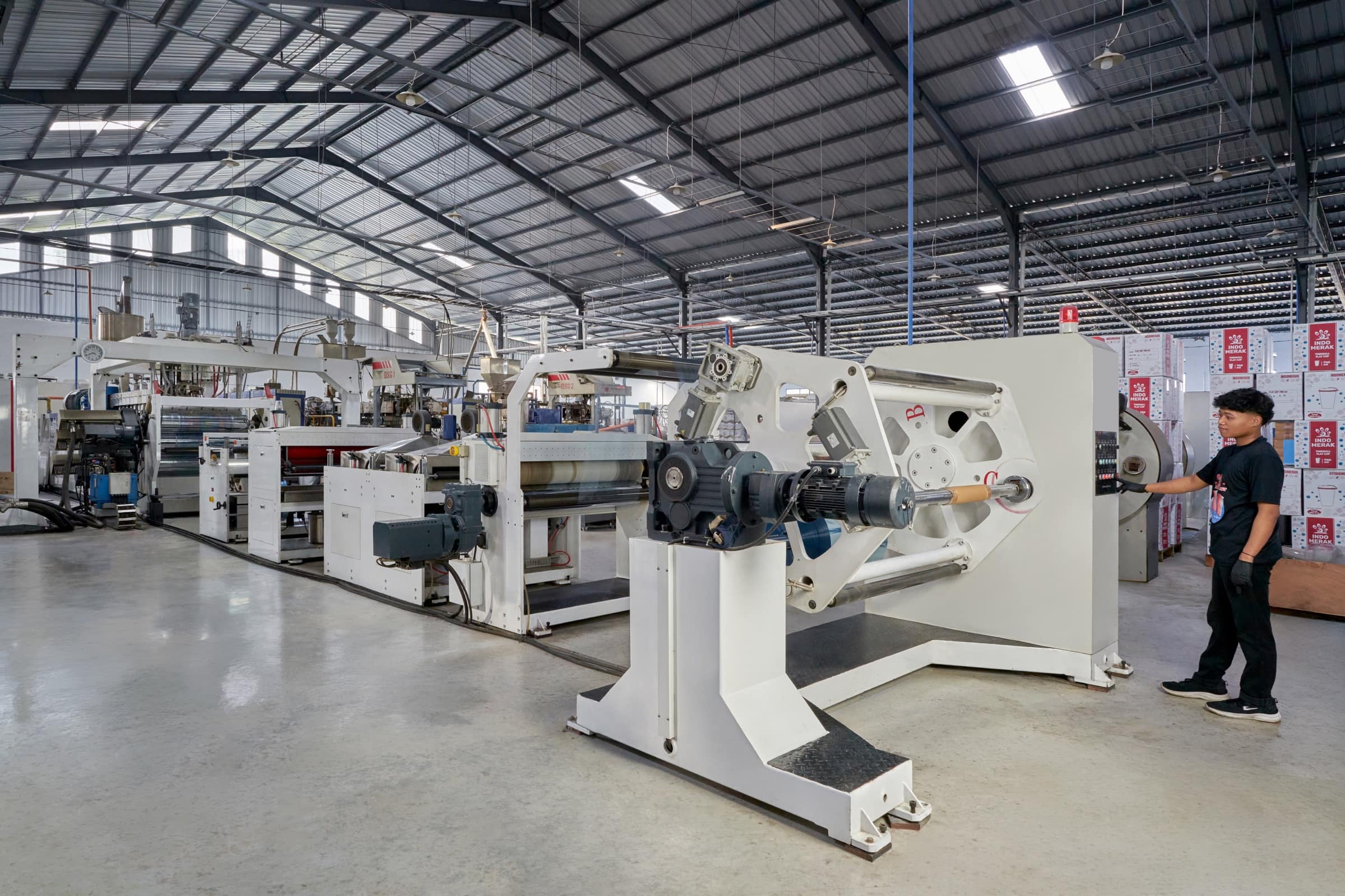 Lini mesin ekstrusi dan manufaktur polimer modern Merak Plast